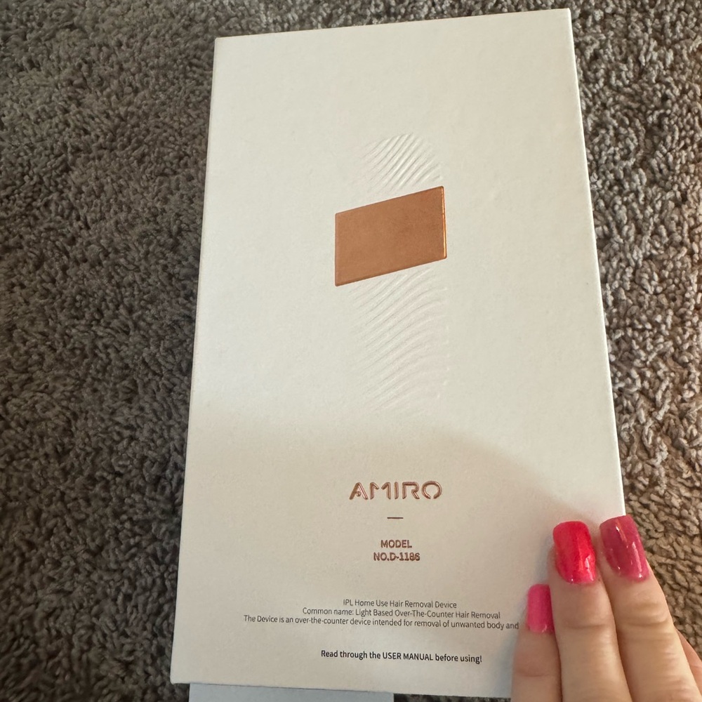 Amiro Hair Removal Device - White and Gold